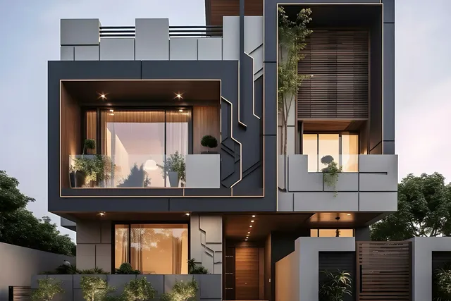 Luxe nieuwbouw met veel glaspartijen